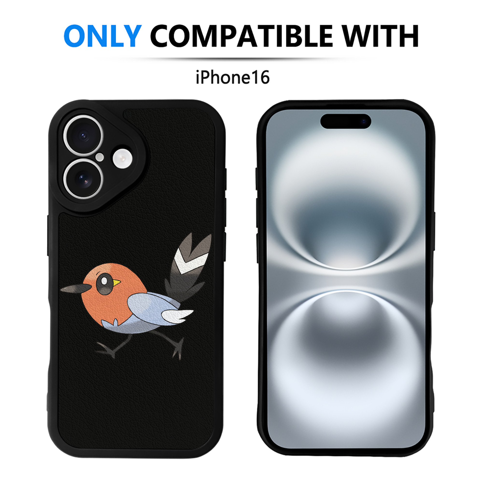 （画像用） ポケットモンスター Pokémon 【iPhone 16シリーズ対応】シリコンスマホケース（レザー調） 材質：シリコン
